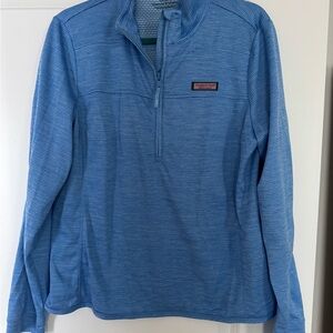 Vineyard Vines Light Blue Textured Pullover
